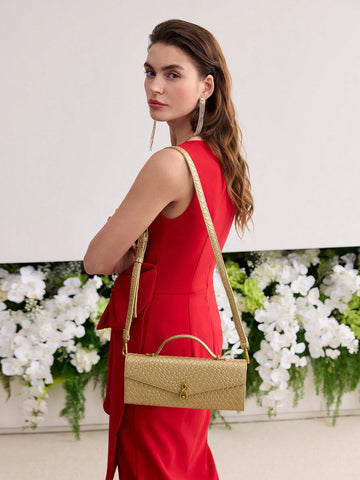 MOTF PREMIUM TEXTURED SQUARE TOP HANDLE BAG