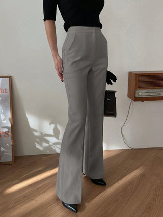 Elongated Flare Leg Pants