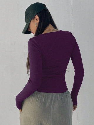 Women's Slim Fit U-Neck T-Shirt