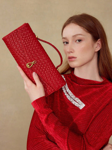 MOTF PREMIUM TEXTURED SQUARE TOP HANDLE BAG