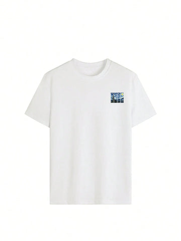 Women's Summer Personalized Letter Printed Pattern Round Neck T-Shirt