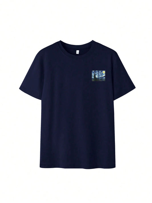 Women's Summer Personalized Letter Printed Pattern Round Neck T-Shirt