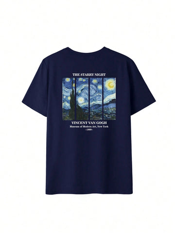 Women's Summer Personalized Letter Printed Pattern Round Neck T-Shirt