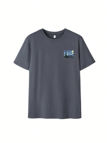 Women's Summer Personalized Letter Printed Pattern Round Neck T-Shirt
