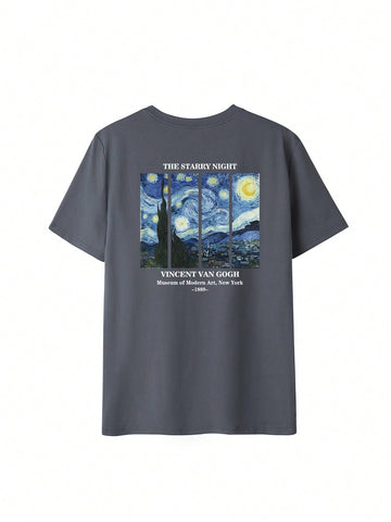 Women's Summer Personalized Letter Printed Pattern Round Neck T-Shirt