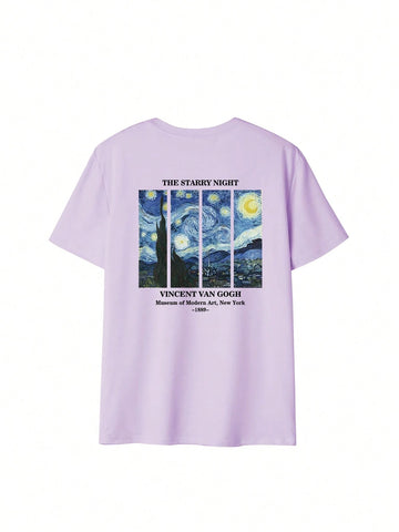 Women's Summer Personalized Letter Printed Pattern Round Neck T-Shirt