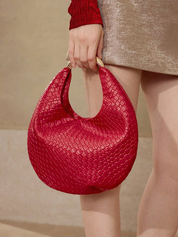 MOTF PREMIUM PU LEATHER EMBOSSED TOP HANDLE BAG