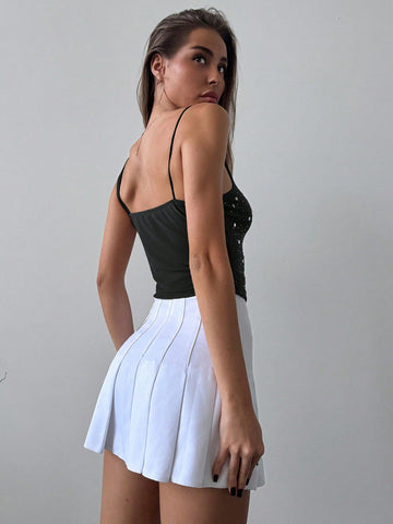 Elegant & Sexy Sequin Low-Cut Spaghetti Strap Party Top