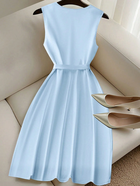 Clasi Women Short Solid Color Dress