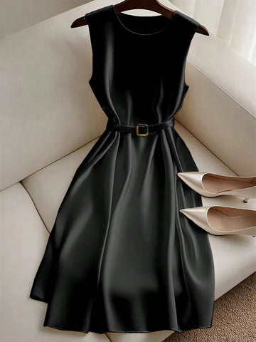 Clasi Women Short Solid Color Dress