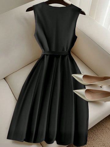 Clasi Women Short Solid Color Dress