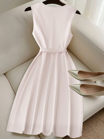 Clasi Women Short Solid Color Dress