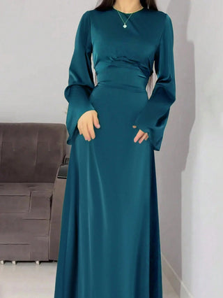 Long Round Neck Dress