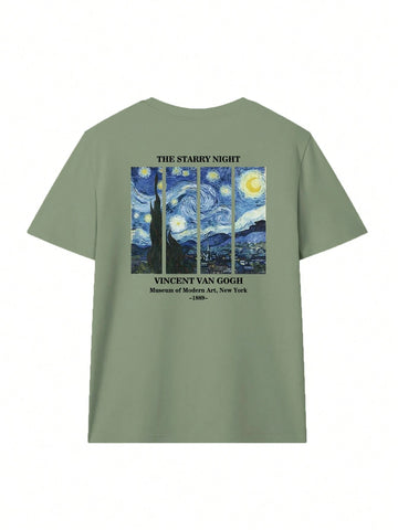 Women's Summer Personalized Letter Printed Pattern Round Neck T-Shirt