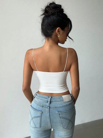 Elegant & Sexy Sequin Low-Cut Spaghetti Strap Party Top