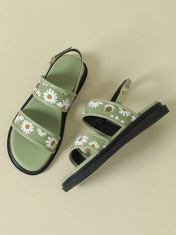 Women's Thick-Sole Strap Buckle Sandals