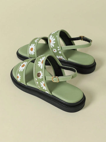 Women's Thick-Sole Strap Buckle Sandals