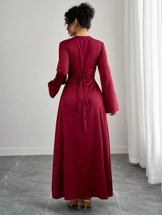 Long Round Neck Dress