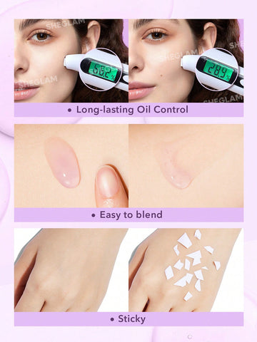 SHEGLAM Good Grip Hydrating Primer-Blueberry + Aha Oil Control Moisturizing Blueberry Primer Gel