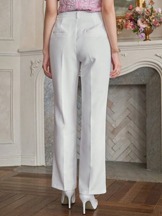 Plain Press Crease Regular Fit Pants
