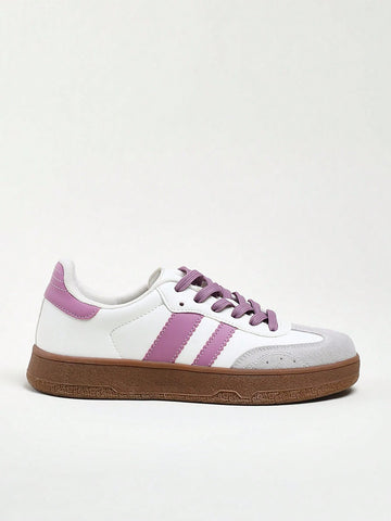 Women's 2 Stipes Gum Sole Sneakers