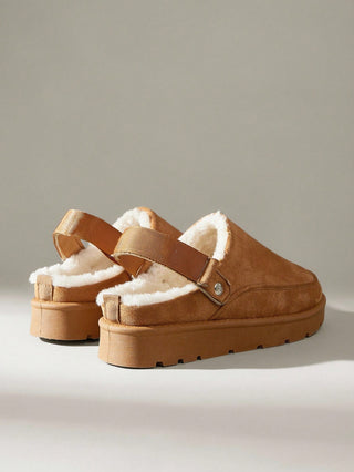 Velvet Warm Versatile Platform Shoes