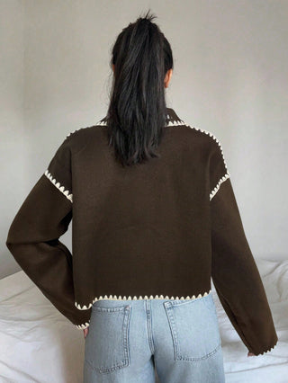Color Cropped Jacket