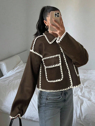 Color Cropped Jacket