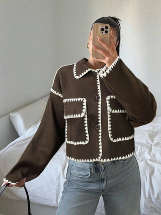 Color Cropped Jacket