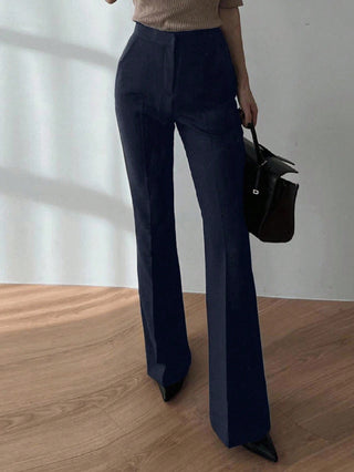 Elongated Flare Leg Pants