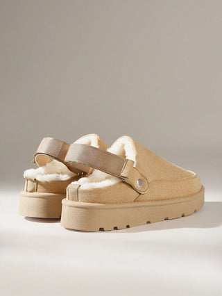 Velvet Warm Versatile Platform Shoes