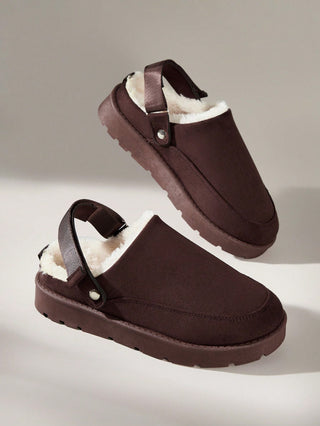 Velvet Warm Versatile Platform Shoes