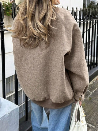 Vintage Stand Collar Slim Fit Coat