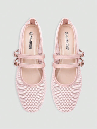 Hollow-Out Ballet Flats