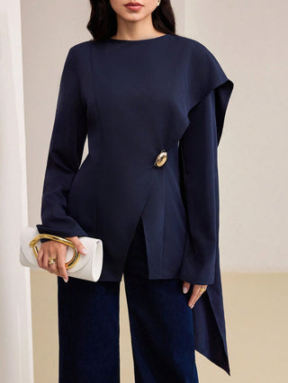 Fashion Split Hem Blouse