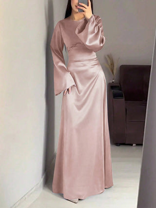 Long Round Neck Dress