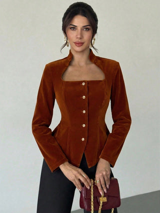 A-Line Hem Long Sleeve Top
