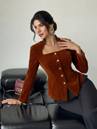A-Line Hem Long Sleeve Top