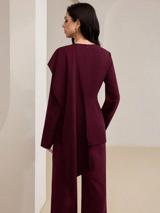 Fashion Split Hem Blouse