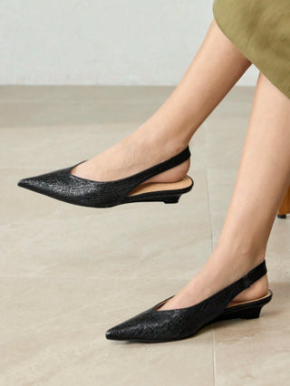 MOTF PREMIUM POINT TOE SLINGBACK FLATS