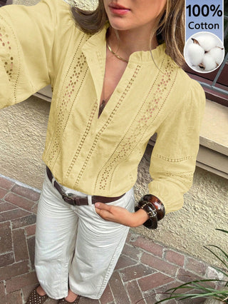 Solid Color Minimalist Long Sleeve Shirt