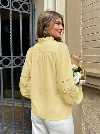 Solid Color Minimalist Long Sleeve Shirt