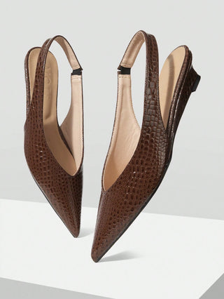 MOTF PREMIUM POINT TOE SLINGBACK FLATS