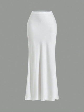 Asymmetrical top & high waist skirt with bohoo scarf