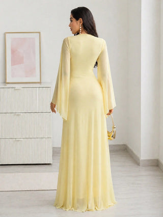 Bell Sleeve Elegant Dress