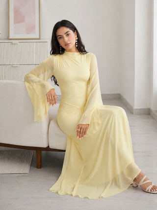 Bell Sleeve Elegant Dress