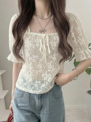 Polka Dot Loose Colorblock Short Sleeve T-Shirt