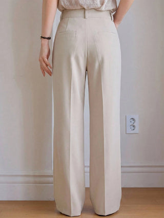 Plain Press Crease Regular Fit Pants