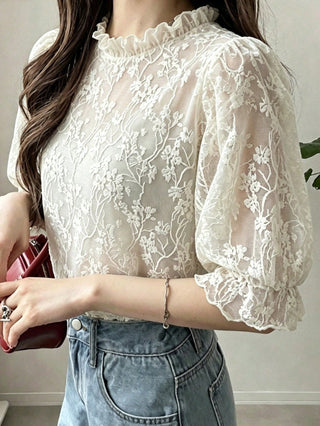 Polka Dot Loose Colorblock Short Sleeve T-Shirt