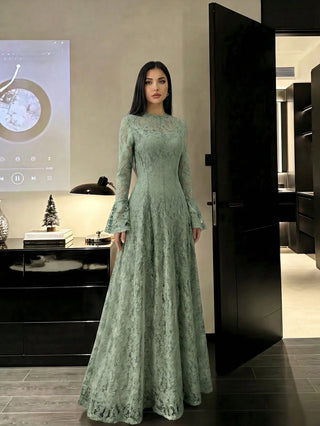 Cinched Waist Slimming Luxury Dress